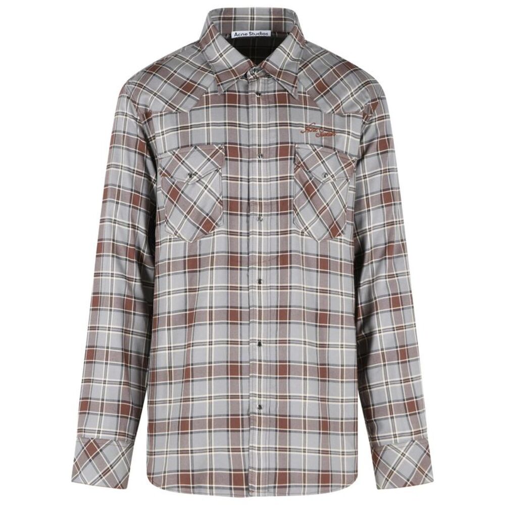 Acne Studios Grey Viscose Shirt Men